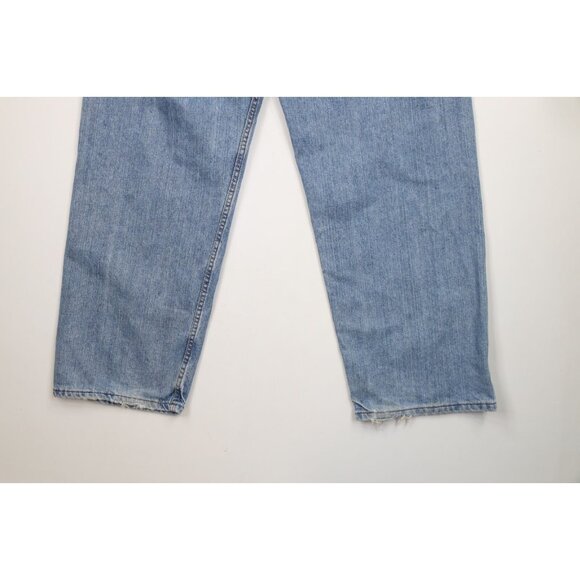 Vintage Y2K Levis Silvertab Mens 36x30 Faded Baggy Fit Wide Leg Denim Jeans Blue - Picture 13 of 15